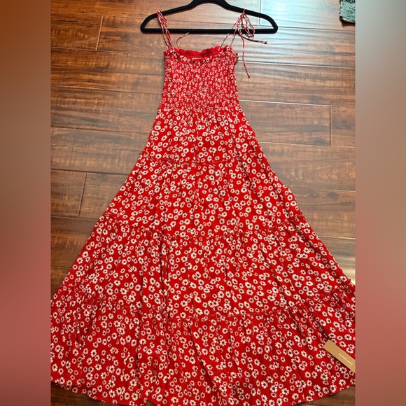 NWOT Reformation Nira Red Dress - Picture 3 of 5
